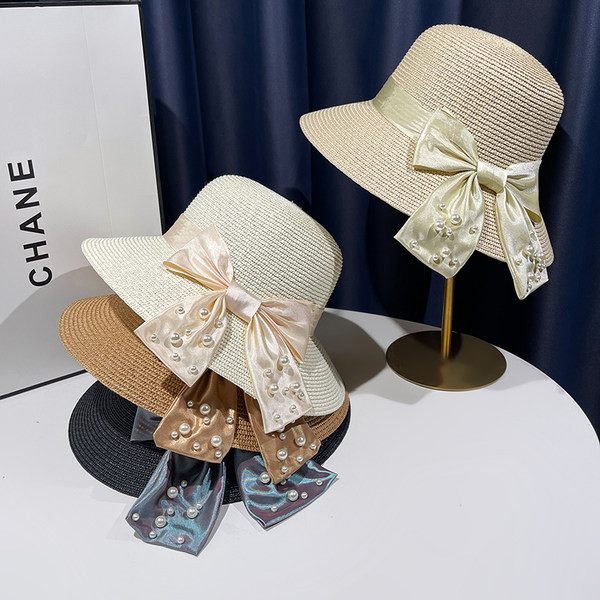 Ženski šešir - slamnati sa trakom