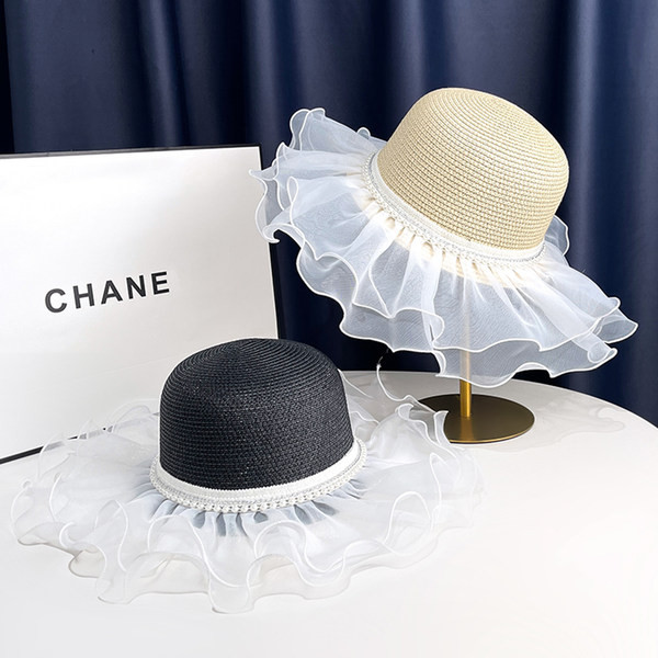 Ljetni ženski šešir s tilom