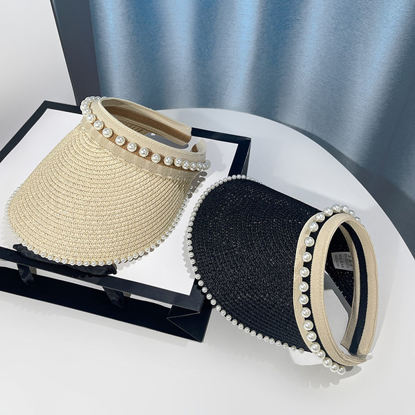 Ženski šešir - biserna slama