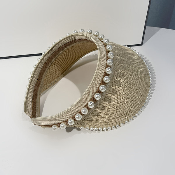 Ženski šešir - biserna slama