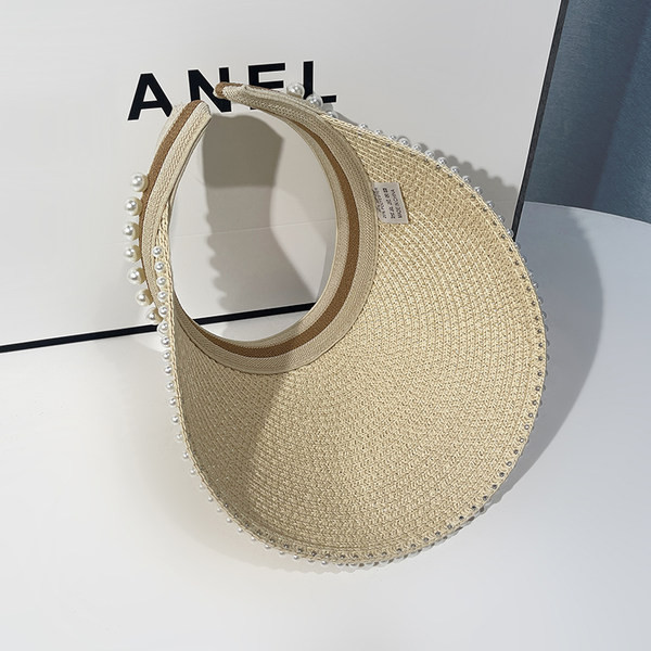 Ženski šešir - biserna slama