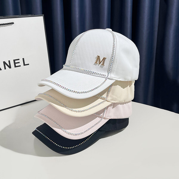 Γυναικείο καπέλο - με γείσο και πέτρες