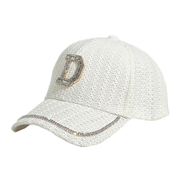 Ženska ljetna kapa - sa šilterom i kamenčićima