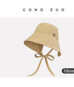 Γυναικείο καπέλο γείσο με κορδόνια 