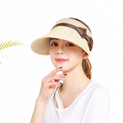 Ρυθμιζόμενο καπέλο καλοκαιρινής αντηλιακής προστασίας με μεγάλο γείσο και κορδέλα
