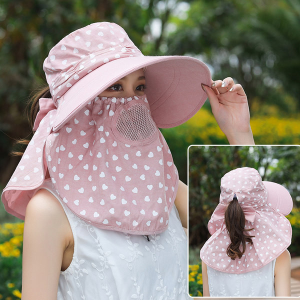 Moteriška kepurė nuo saulės su kaspinu