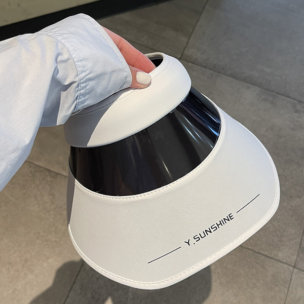 Tekstilni vizir sa širokim obodom i UV zaštitom