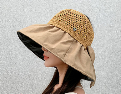 Μοντέρνο καλοκαιρινό καπέλο με κορδέλα