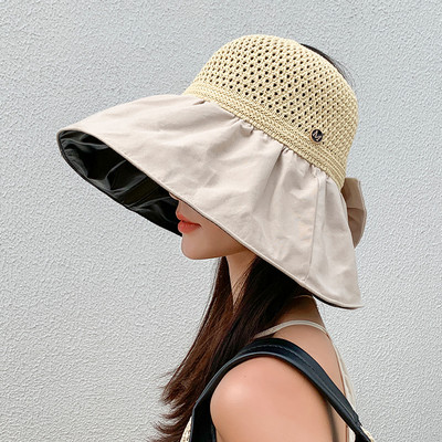 Μοντέρνο καλοκαιρινό καπέλο με κορδέλα