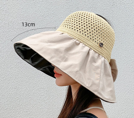 Μοντέρνο καλοκαιρινό καπέλο με κορδέλα