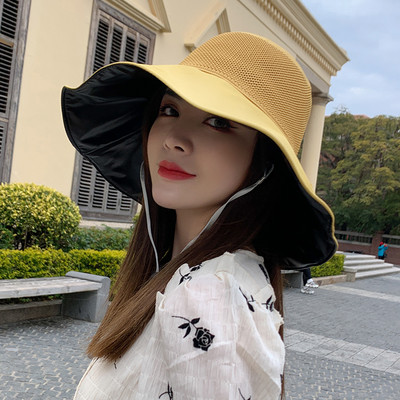 Γυναικείο καλοκαιρινό καπέλο με φαρδύ γείσο