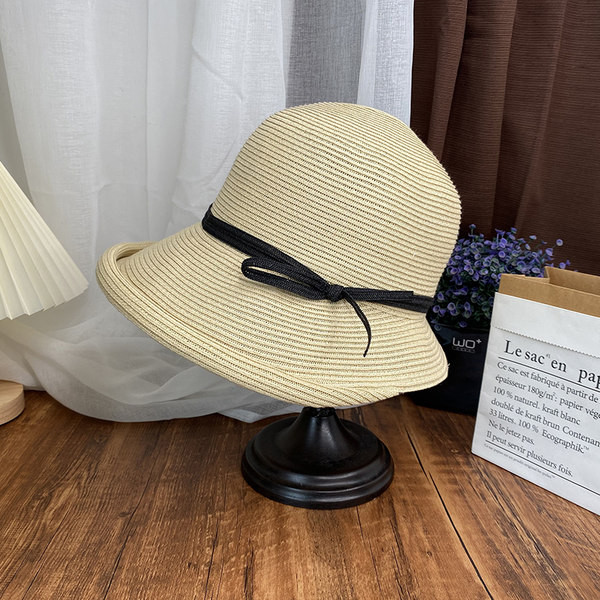 Modni ljetni ženski šešir s trakom