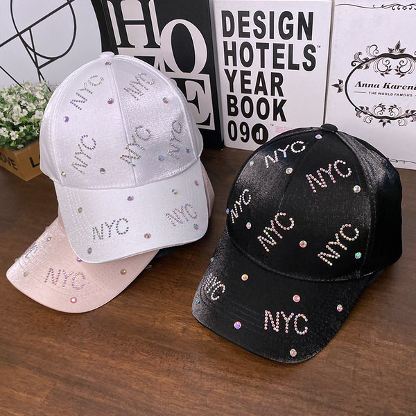 Νέο μοντέλο γυναικείο καπέλο με πέτρες - τρία χρώματα