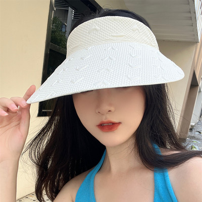 Дамска слънцезащитна шапка - с панделка