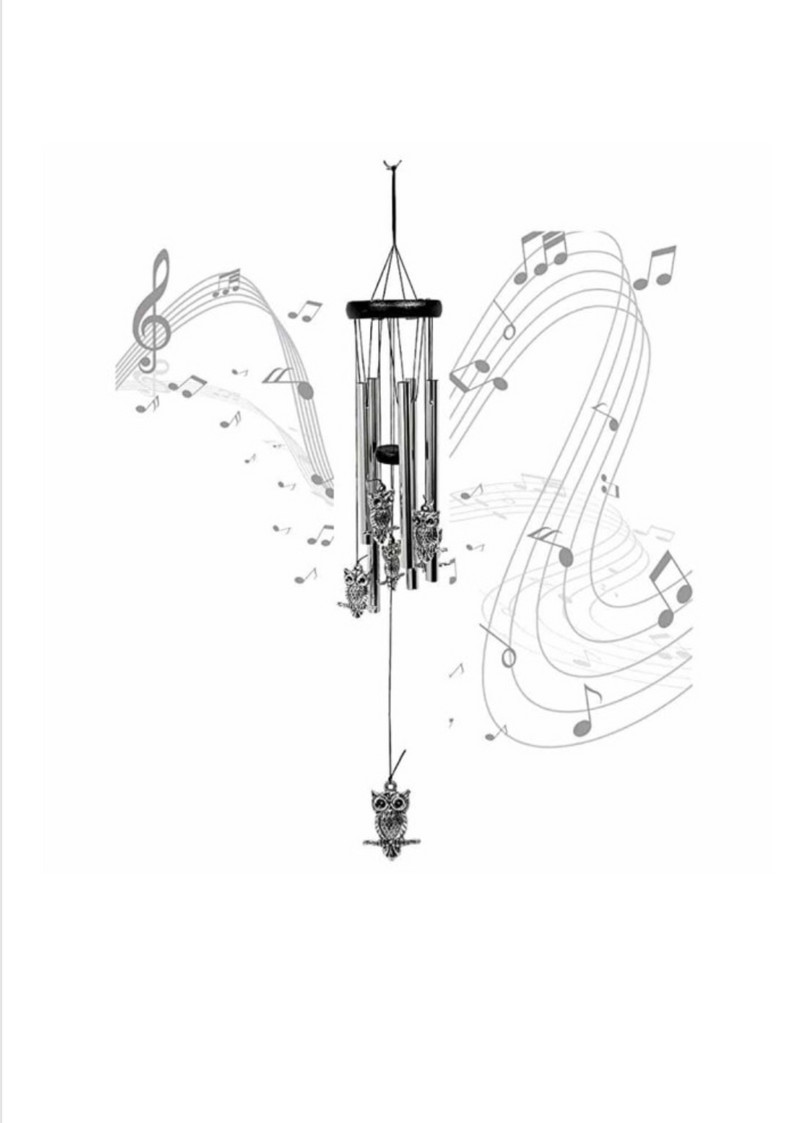 Вятърен звънец, Бухалчета, Метален, Златист