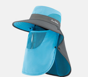 Мъжа лятна шапка с маска за лице и надпис 