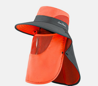 Мъжа лятна шапка с маска за лице и надпис 