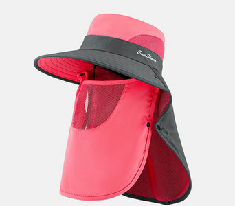 Мъжа лятна шапка с маска за лице и надпис 