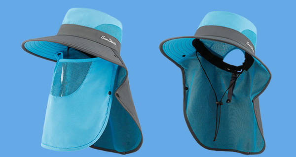 Мъжа лятна шапка с маска за лице и надпис 