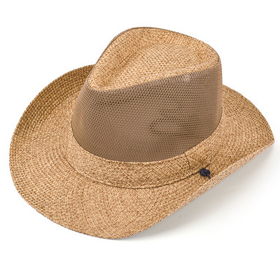 Мъжка шапка - сламена