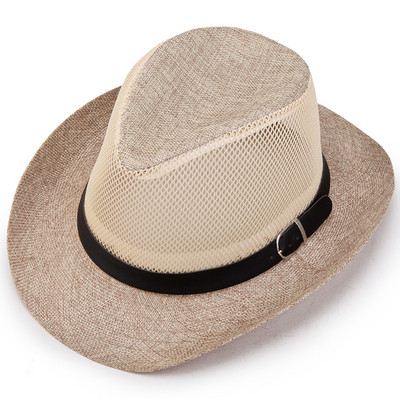 Мъжка шапка - сламена