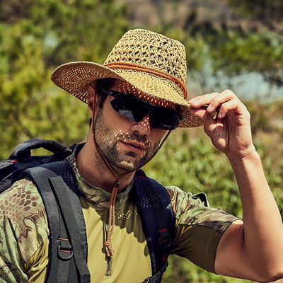 Мъжка шапка - сламена