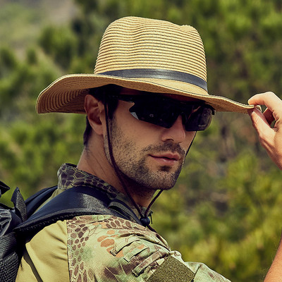 Мъжка шапка - сламена