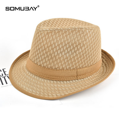 Мъжка шапка - сламена