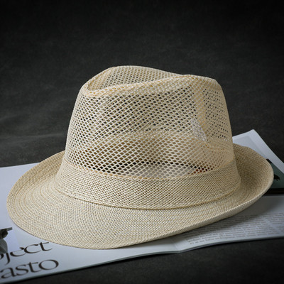 Мъжка лятна шапка - сламена