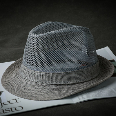 Мъжка лятна шапка - сламена