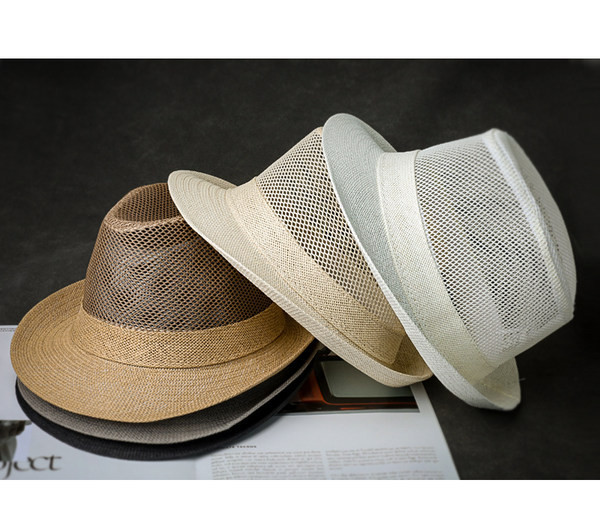 Мъжка лятна шапка - сламена