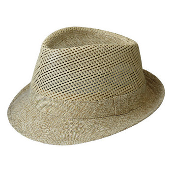 Мъжка шапка - с периферия сламена