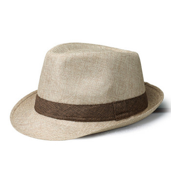 Мъжка слънцезащитна шапка - сламена
