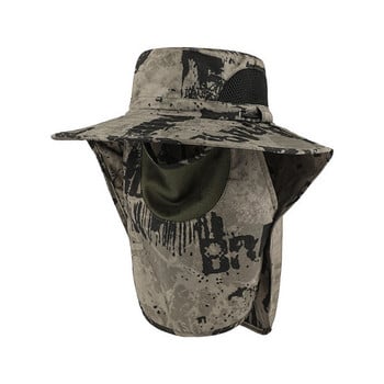 Мъжка шапка - с голяма периферия и маска за лице