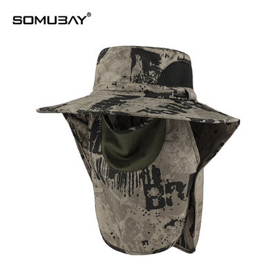 Vyriška kepurė – su dideliu krašteliu ir veido kauke