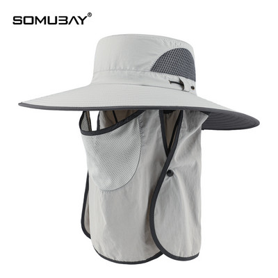 Vyriška kepurė – su dideliu krašteliu, dengiančiu veidą