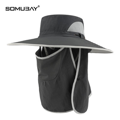 Vyriška kepurė – su dideliu krašteliu, dengiančiu veidą