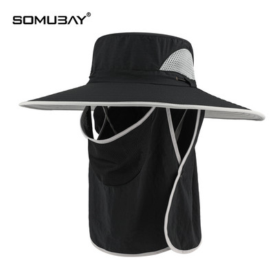 Vyriška kepurė – su dideliu krašteliu, dengiančiu veidą