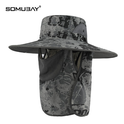 Vyriška kepurė – su dideliu krašteliu, dengiančiu veidą