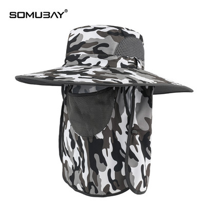 Vyriška kepurė – su dideliu krašteliu, dengiančiu veidą