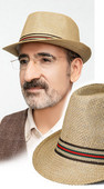 Мъжка сламена шапка - подходяща за риболов