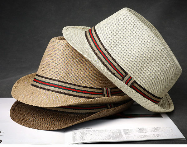 Мъжка сламена шапка - подходяща за риболов