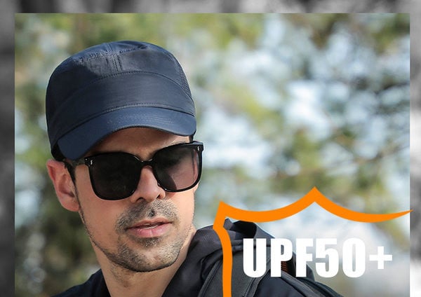 Мъжка шапка - с козирка от бързосъхнеща материя