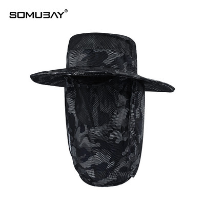 Мъжка шапка - с маска за лице камуфлаж