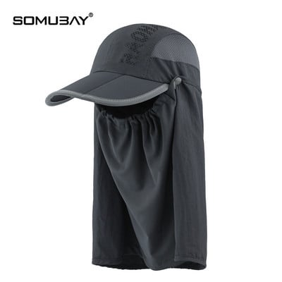 Мъжка шапка от дишаща материя и UV защита