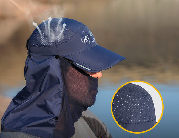 Мъжка лятна шапка - с маска за цялото лице