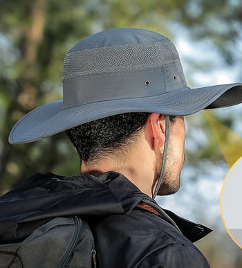 Мъжка слънцезащитна шапка - с връзка