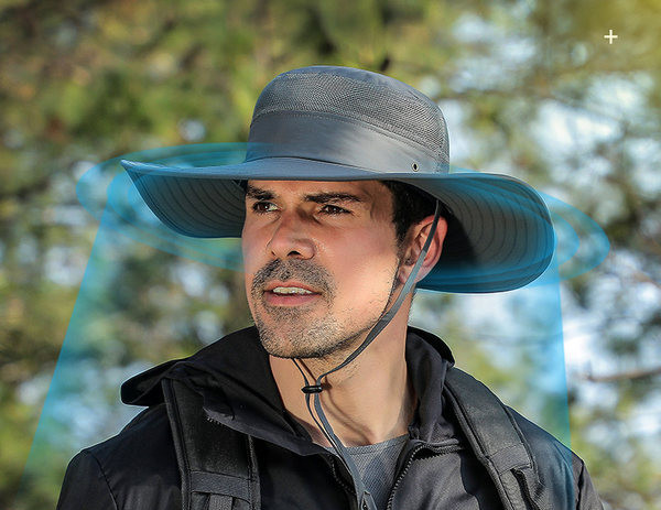 Мъжка слънцезащитна шапка - с връзка