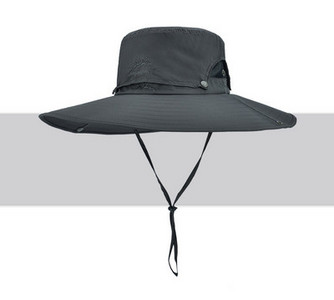 Vyriška vasarinė kepurė su dideliu krašteliu ir raišteliais