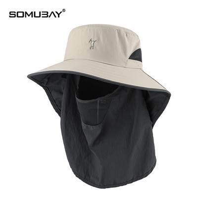 Лятна рибарска шапка с широка периферия